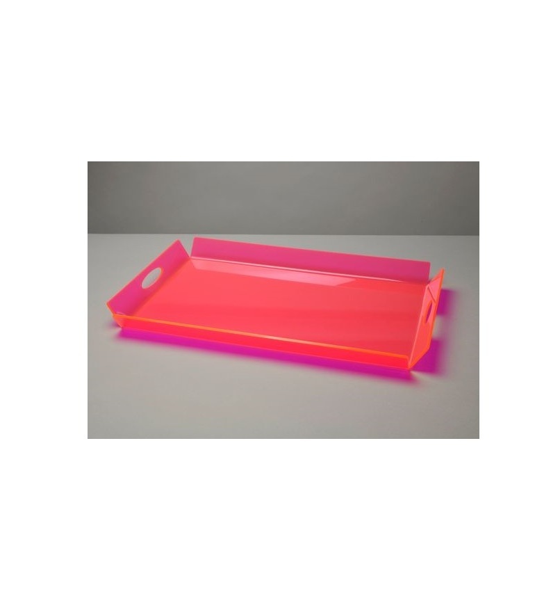 Standard design Pink and white marble acrylic tray high quality acrylic tray for home decor acrylic food serving tray