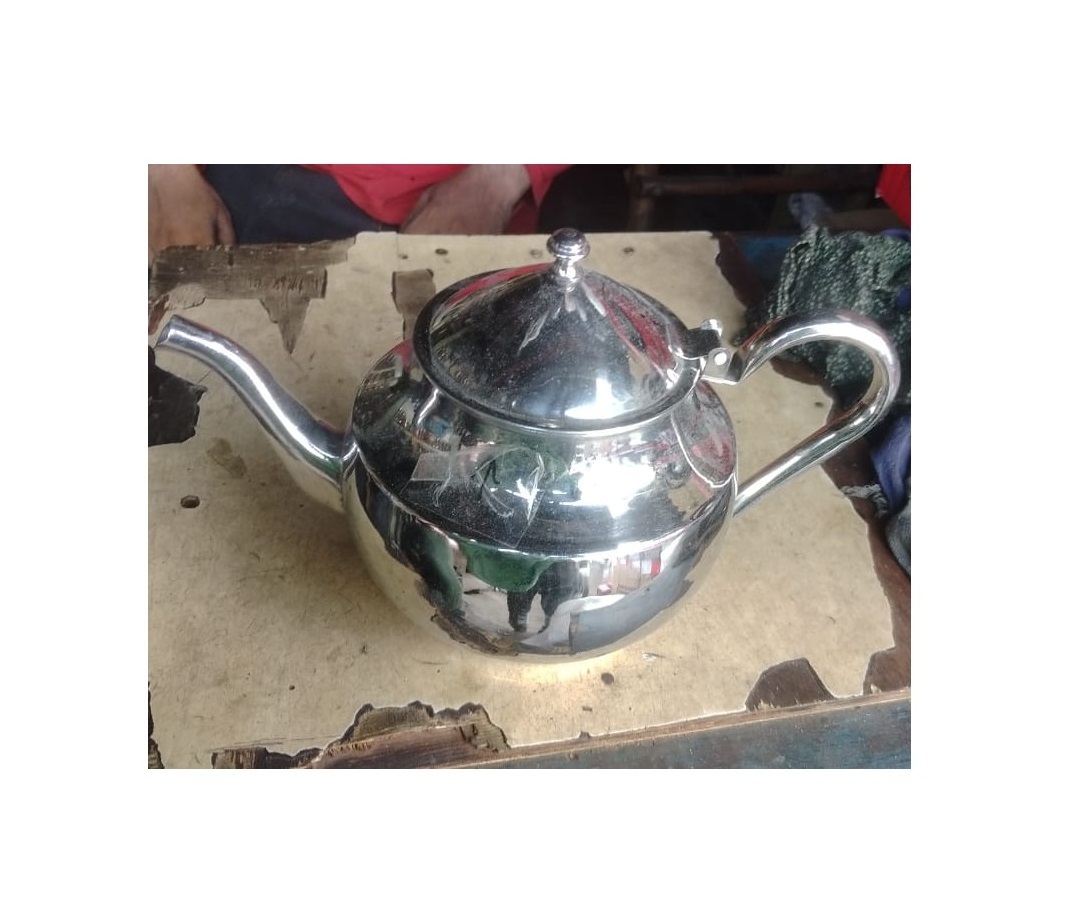 Modern design premium quality tea and coffee kettle stainless steel customized shape tea pot  for cafe resorts hotel tea kettle