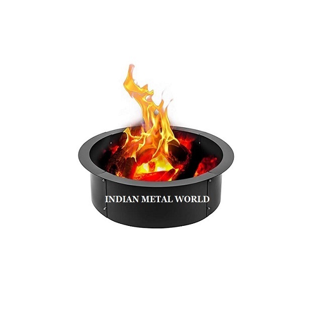 New Stylish Fire Pit Pure Iron High Quality Black Color Fire Pit With Poker For Home And Garden By Indian Metal World