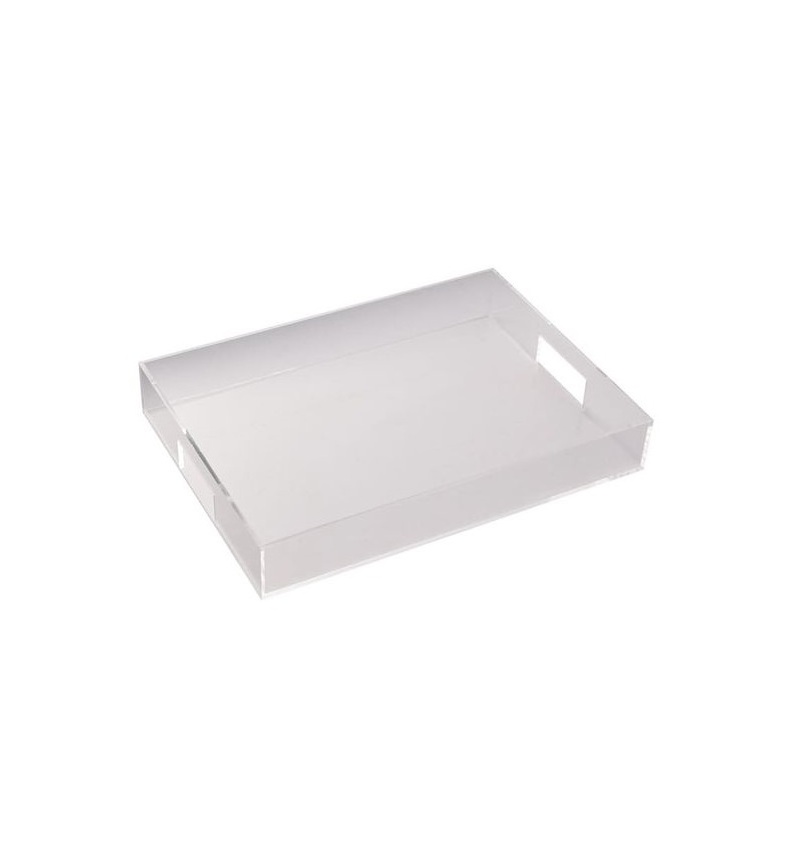 Standard design Pink and white marble acrylic tray high quality acrylic tray for home decor acrylic food serving tray