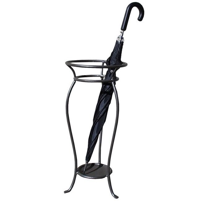 Latest design umbrella stand metal iron black wholesaler price for indoor home decoration umbrella storage stand