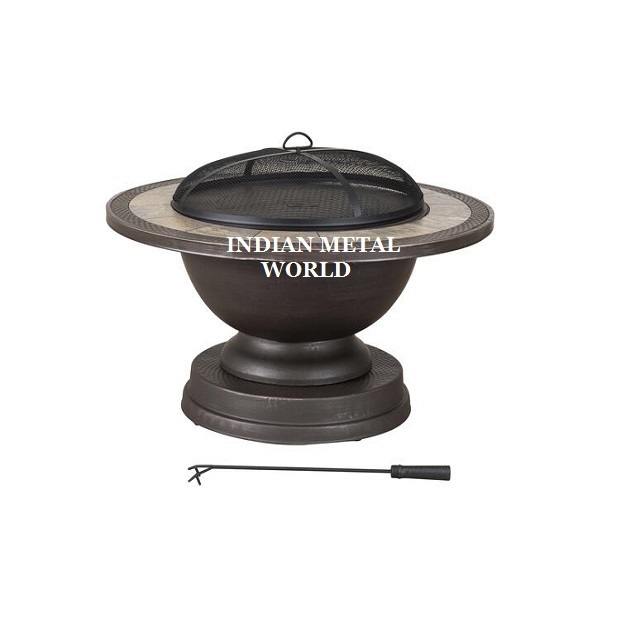 Home and Garden Patio Fire Pit Barbecue Furniture Portable Round Metal Iron Fire Pit For Outdoor Camping