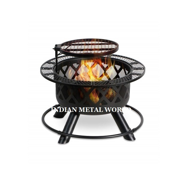 Garden Accessories Outdoor Wood Burner Charcoal Fire Pit Premium Quality Large Solid Iron Patio Backyard Burning In India