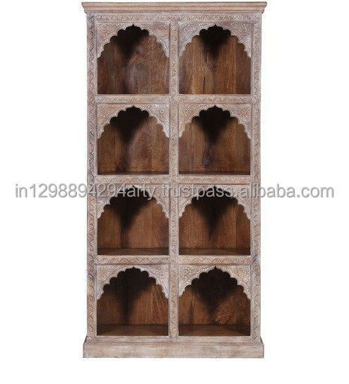 Antique Style Living Room Furniture Carved Bookcase