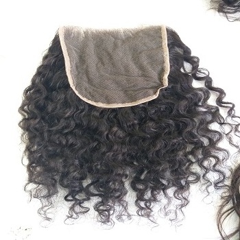 mongolian afro kinky curly hair weave bundles with frontal closure Steam curly closures