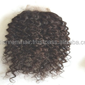 mongolian afro kinky curly hair weave bundles with frontal closure Steam curly closures