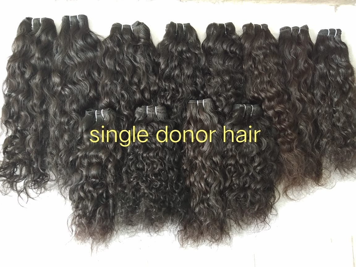 Raw natural curly Human Hair, Raw Unprocessed Virgin Indian Hair , Virgin Indian