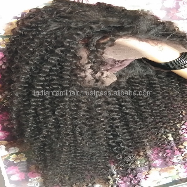 Wholesale Cuticle Aligned Unprocessed  Mongolian Afro Kinky Curly Wig For Black Women hair weave