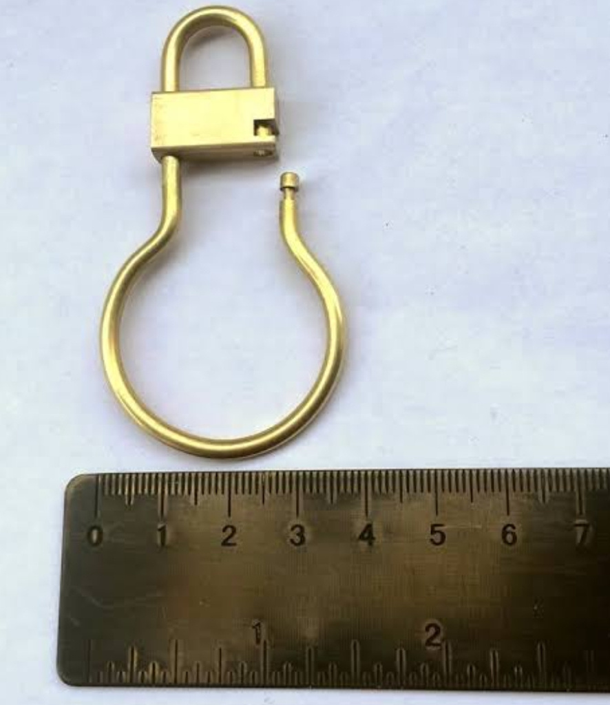 Keyrings for Promotions , Gifts, Bike Cycle and Home Keychain Premium Quality Brass from Indian Customised Keys 50 Pieces