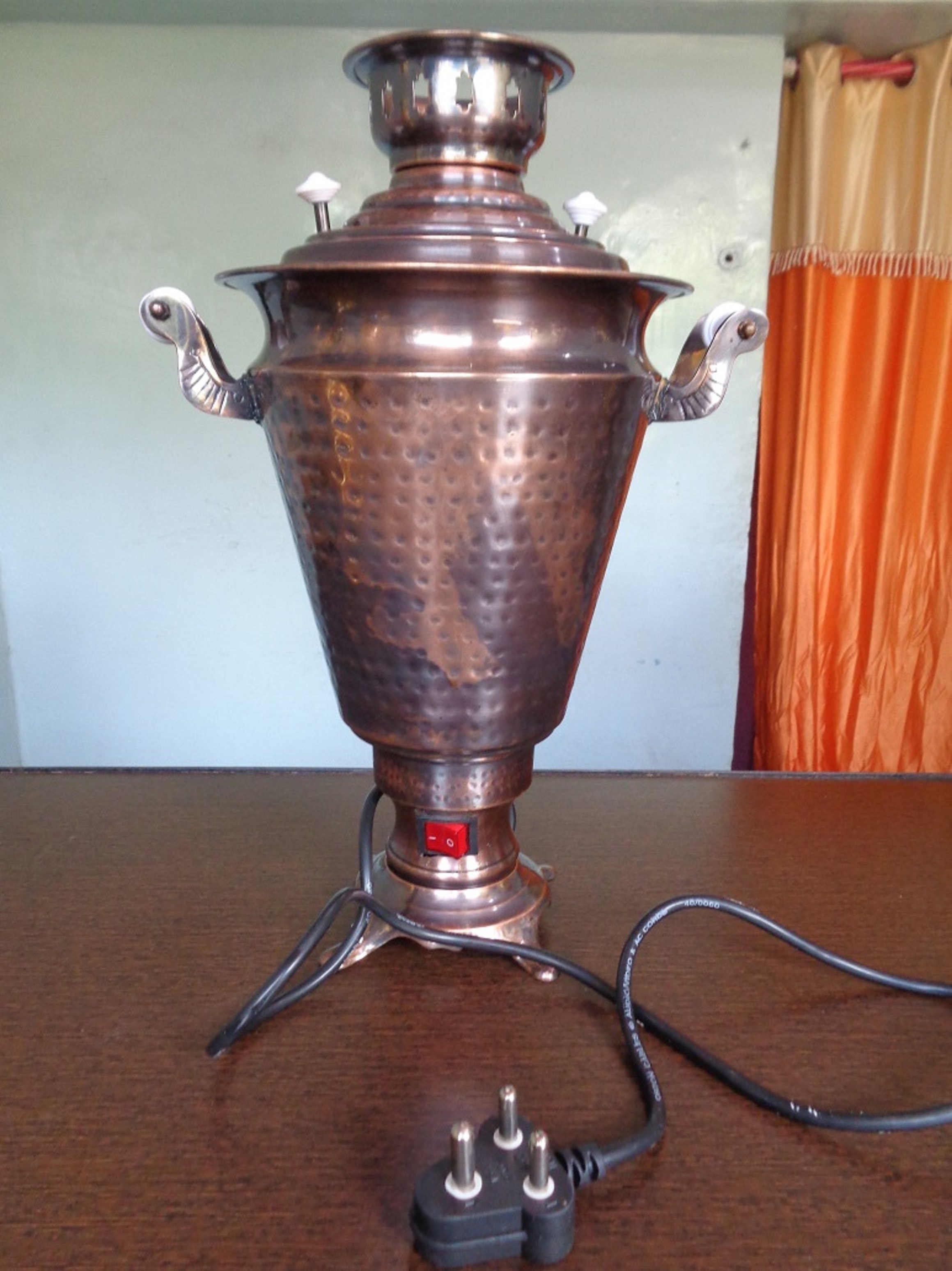 electric stainless steel samovar Turkish tea copper samovar 4 liter Stainless Chrome Steel Samovar with tea kettle