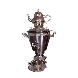 Brass Electric Samovar In silver colour