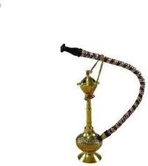 Pure Brass Hookah Brass Hookah Pipe Pot Smoking Tobacco Designer Handmade Hukka Collectible Home Decoration Item