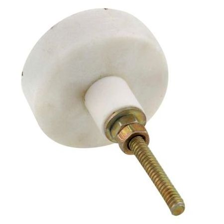 Wholesale Stone Brass Vintage Knobs White Kids Room Pulls Round Drawers Dresser Hardware 3.81 cm SFK-109