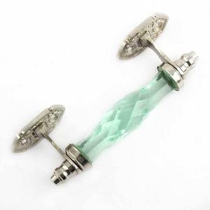 Wholesale Mint Cut Furniture Handles And Pulls Silver Decorative Dresser Knobs Glass Door Drawer Cabinet Wardrobe Handles