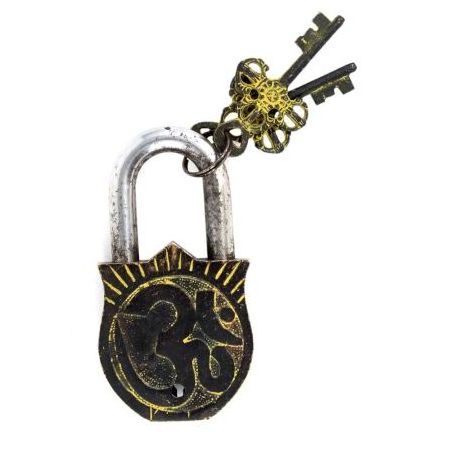 High Quality Handcrafted Padlock Ram Durbar With 2 Decorative Keys Main Door Cabinet door Modern Security Lock LC-56 Wholesale