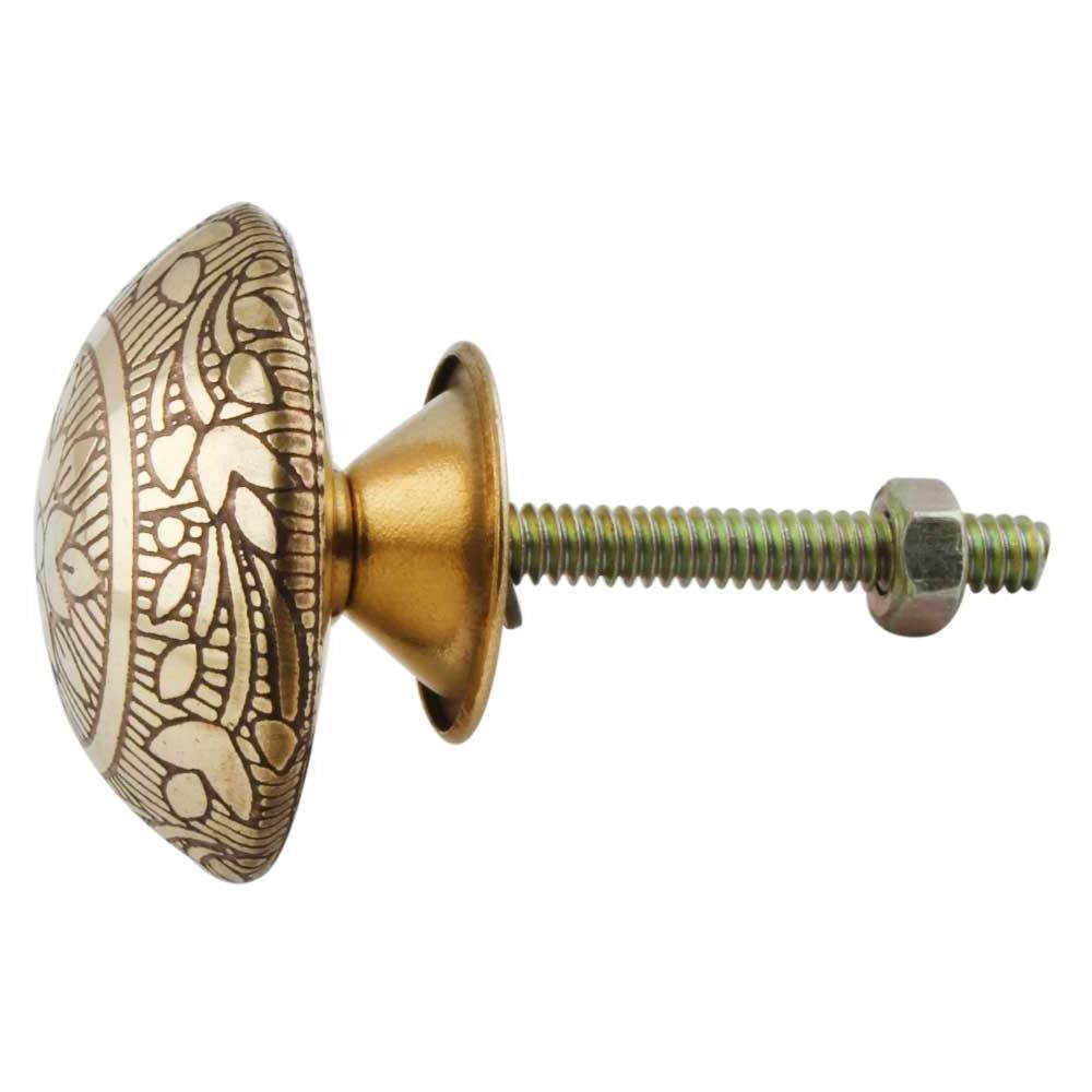 Wholesale Premium Quality Brass Vintage Knobs Gold  Cabinet Drawer Knobs Dresser Kitchen Door Pulls Hardware  RAK-133