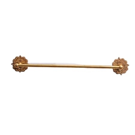 Handmade Bulk Traditional Golden Brass Towel Rail Bathroom Single Luxurious Towel Bar for Bathroom  BWH-05/57001