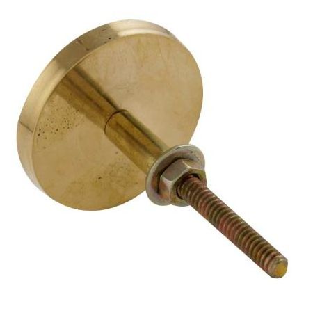 Bulk Brass Kitchen Cabinet Hardware Gold Kids Room Pulls Round Flat Dresser Knobs Nursery Furniture Drawer 3.81 cm RAK-191