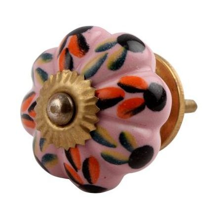 Bulk Ceramic Cabinet Knobs Multicolor Ceramic Knobs and Pulls Floral Furniture Ceramic Knobs Handles CK-260