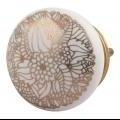 Handmade Golden Ceramic Flower Drawer Knobs Dresser Cabinet Pulls Kitchen Cupboard Door Handles On Cheap Price Online Wholesale