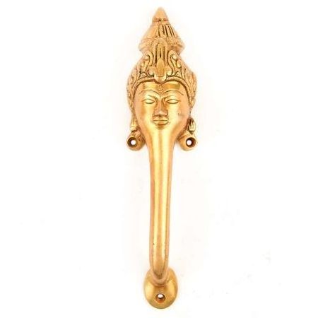 Handmade High Quality Brass Door Handles Goddess Design Wardrobe Handles Golden Kitchen Dresser Handles NMH-108