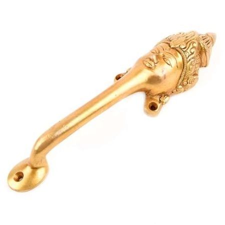 Handmade High Quality Brass Door Handles Goddess Design Wardrobe Handles Golden Kitchen Dresser Handles NMH-108