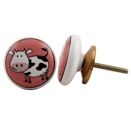 Bulk Ceramic Kitchen Cabinet Knobs Multicolor Farmhouse Pulls Cow Door Knobs and Pulls in Wholesale 3.81 cm KID-16