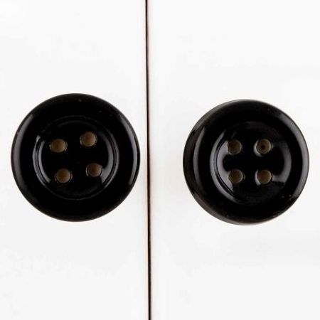 Lot Ceramic Single Hole Knobs Black Shabby Chic Pulls Button Farmhouse Kitchen Cabinets Drawer With Backplate 4.06 cm KID-36