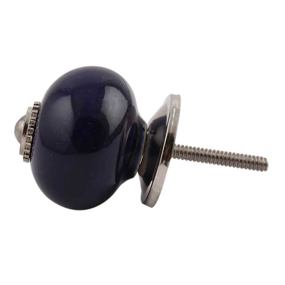 Wholesale Ceramic Cupboard Knobs Blue Wardrobe Furniture Pulls Solid Dresser Drawer Knobs and Handles CSCRK-133