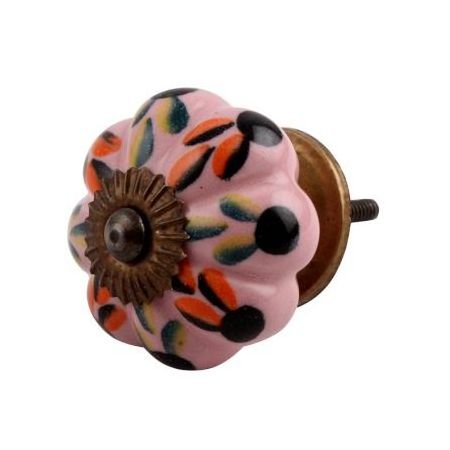 Bulk Ceramic Cabinet Knobs Multicolor Ceramic Knobs and Pulls Floral Furniture Ceramic Knobs Handles CK-260