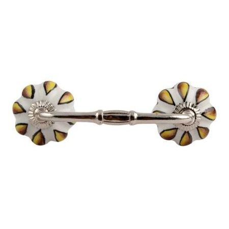 Handmade Bulk Mustard Sunflower Cabinet Bridge Handle Home Decor Cabinet Pulls For Kitchen 4 Inches New Design BH-179