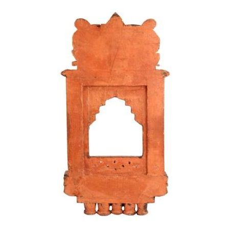 Decorative Handmade Indian Brown Wooden Rajasthan Special Jharokha Figurine Statue Home Decor Gift Items SNS-1253