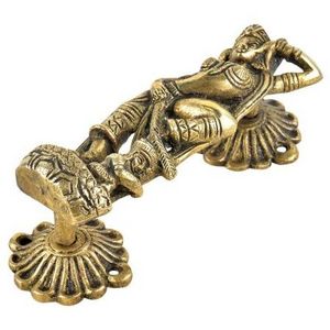 Handmade Bulk Brass Door Handles Goddess Hardware Pulls Golden Brass Handles for Almirah Wholesale