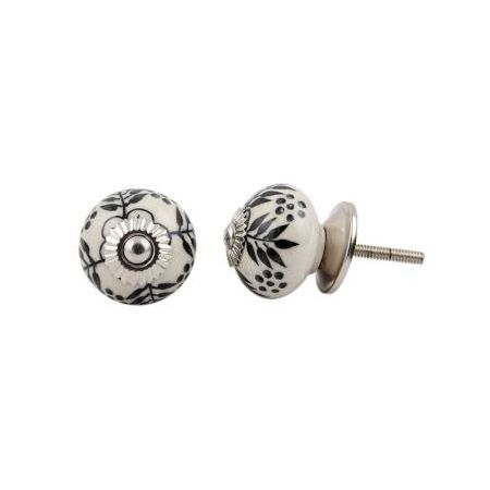 Lot Ceramic Designer Knobs Cream Shabby Chic Pulls Leaf Round Cabinet Door Mid Century Modern Drawer 3.81 cm CK-254