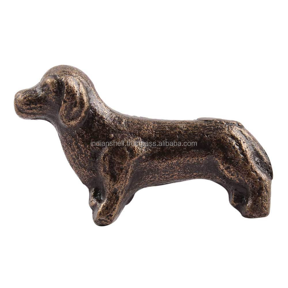 Wholesale Iron Drawer Knobs Antique Unique Pulls Dachshund Dog Drawers 6.35 cm MK-138 Exclusive New Design