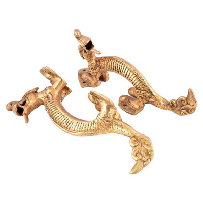 Wholesale Dragon Kitchen Cabinet Handles Brass Door Drawer Handles and Pulls Golden Cupboard Furniture Handles