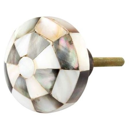 Wholesale Mother of Pearl Wood Kitchen Cabinet Hardware Multicolor Dresser Cupboard Pulls Football Modern Knobs Drawer WRK-105