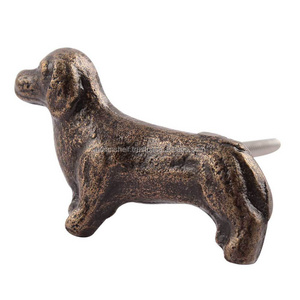 Wholesale Iron Drawer Knobs Antique Unique Pulls Dachshund Dog Drawers 6.35 cm MK-138 Exclusive New Design