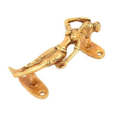 Handmade Bulk Decorative Brass Golden Woman Shape Door Handles Home Decor Cabinet Pulls For Kitchen 5 Inches New Design