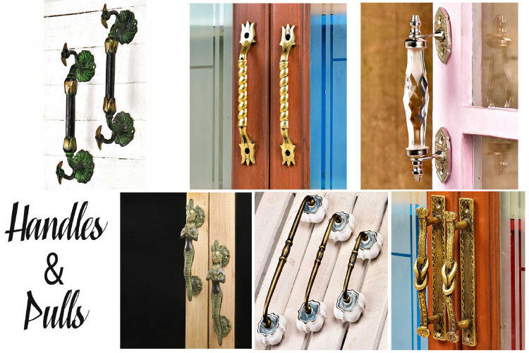 Handmade Bulk Decorative Square Stone Bridge Door Handles Home Decor Cabinet Pulls For Kitchen 4 Inches New Design BH-699