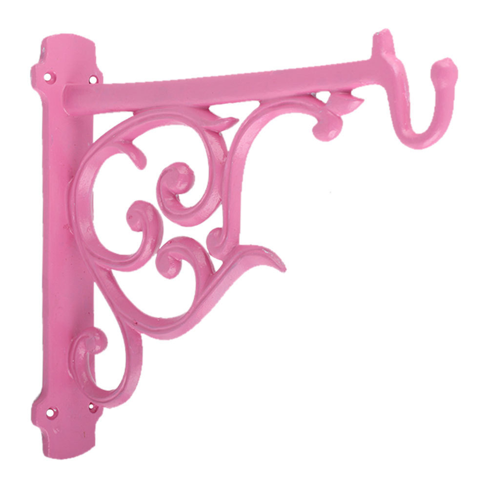 Wholesale Pink Iron Wall Brackets Heavy Duty  Shelf Holder L Shape Wall Mount Angle Brace Home Organizer SWB-33