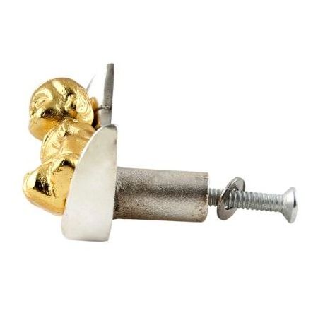 Bulk Aluminum Cabinet Hardware Gold Kitchen Pulls Moon Cute Door Knobs Drawer 5.08 cm RAK-140 New Design