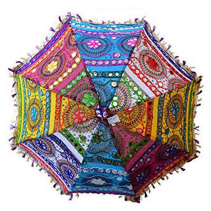 New Arrival Indian Parasol Decorative Sun Umbrella Wedding Parasols Vintage Decor Umbrella