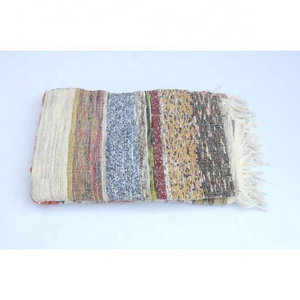 New Arrival Cotton Chindi Rug Runner India Handmade Runner Bathroom Rug Door Mat Floor Decorative Rug Runner Handwoven Rags