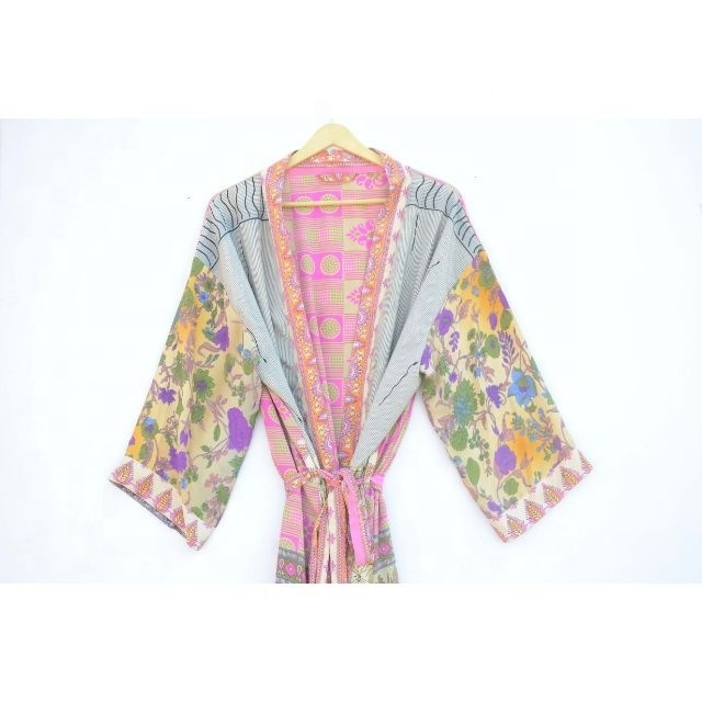 New Arrival Silk Kimono Robe Beach Coverup Dressing Gown Silk Kimono Bathrobe Bridesmaid Robe For Women