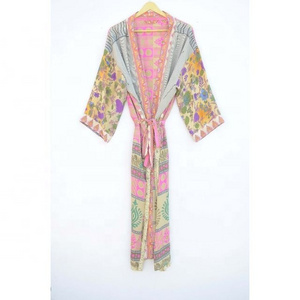 New Arrival Silk Kimono Robe Beach Coverup Dressing Gown Silk Kimono Bathrobe Bridesmaid Robe For Women