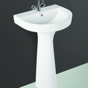 Free Standing Ceramic Stand Pedestal Sink Basin Sanitary Floor Wall Mounted Pede Hand Wash Basin Full