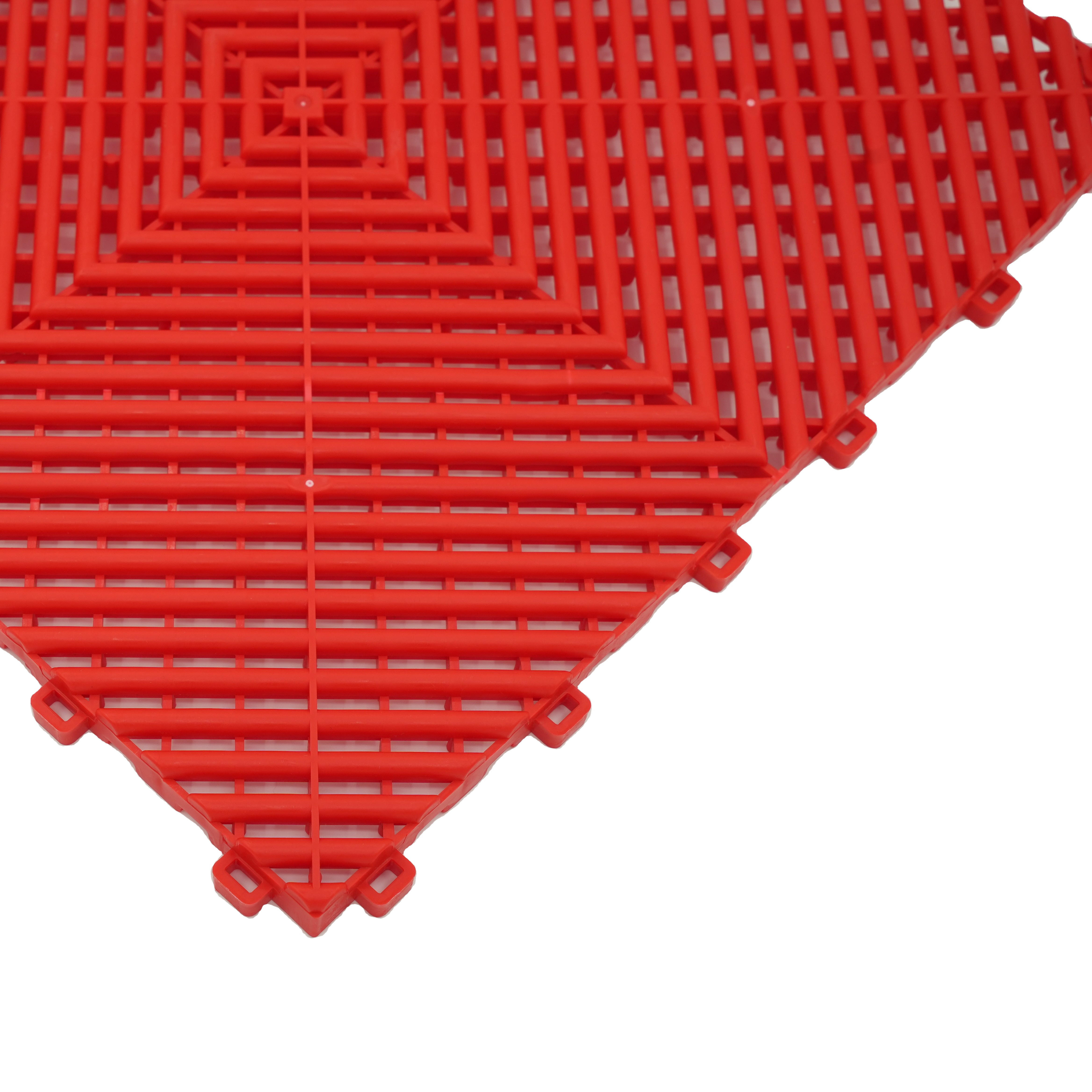 Hot Sale Flooring Plastic Interlocking  Pp Vinyl Slip Pvc Rubber Floor Mats Floor Tiles  For  Car Modular And Garage