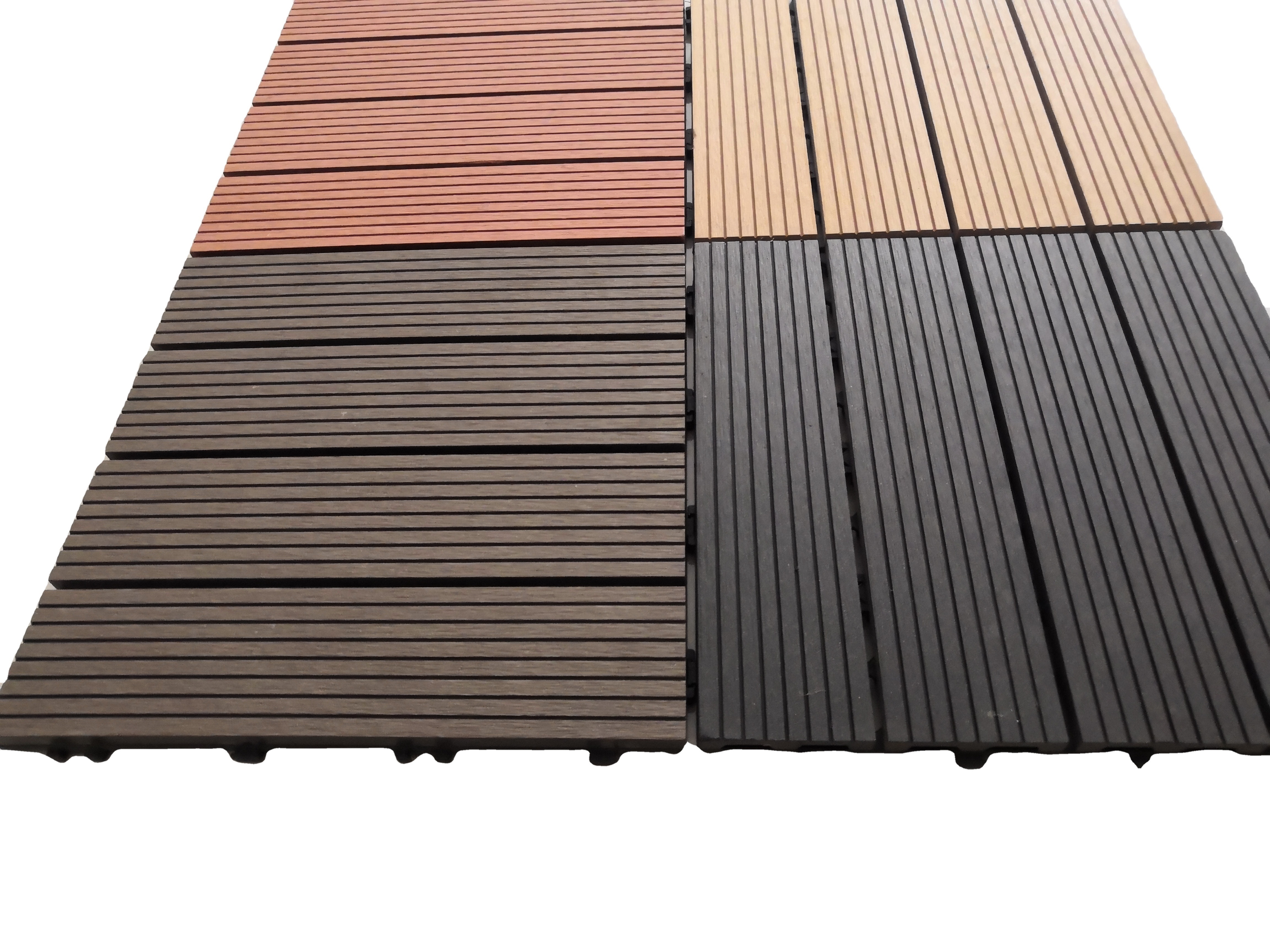 Outdoor Eco-friendly interlocking porch flooring wpc deck tile canada