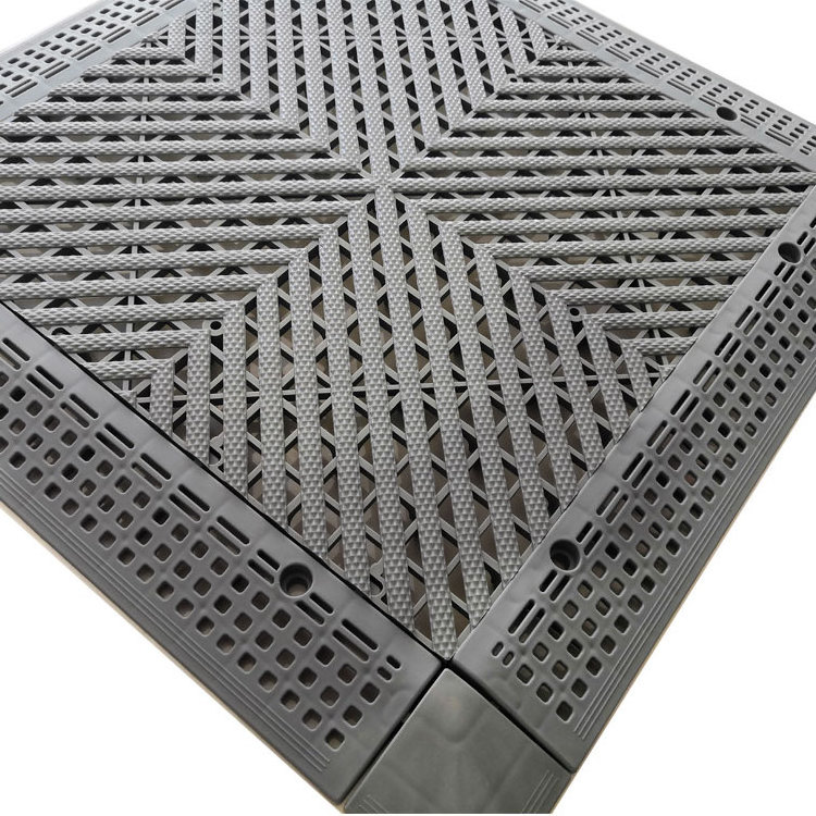 Pure pp material garage floor block modular interlocking click flooring tile